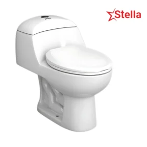 Stella White One Piece Commode