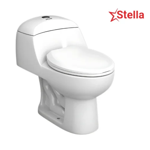 Stella White One Piece Commode