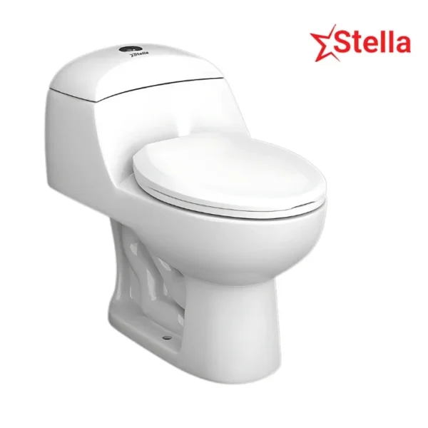 Stella White One Piece Commode