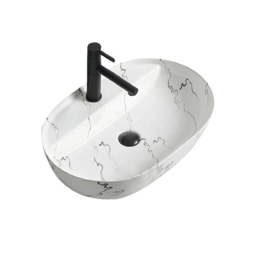 Gazi Ceramic Basin – BW