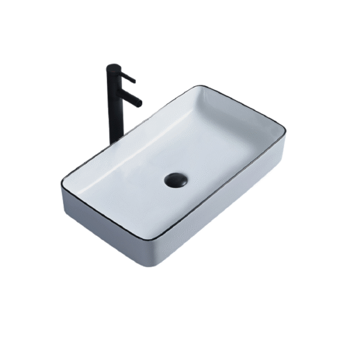Gazi Ceramic Basin – White