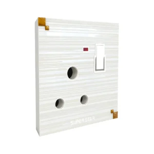 Super Star Marble Series 3 Pin Round Socket