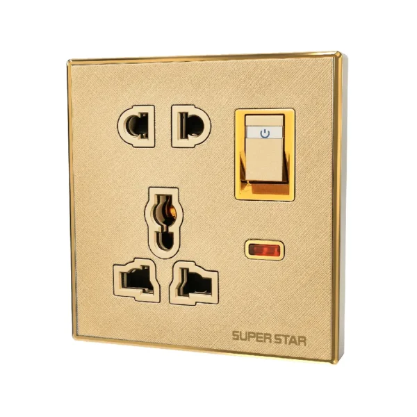 Super Star Ultima Gold Series 2&3Pin Multi Socket