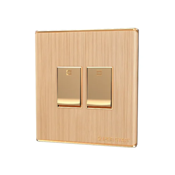 Super Star Kito Series 2 Gang 1 Way Switch