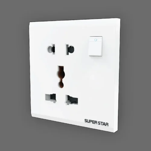Super Star Snow White Series 2&3Pin Multi Socket