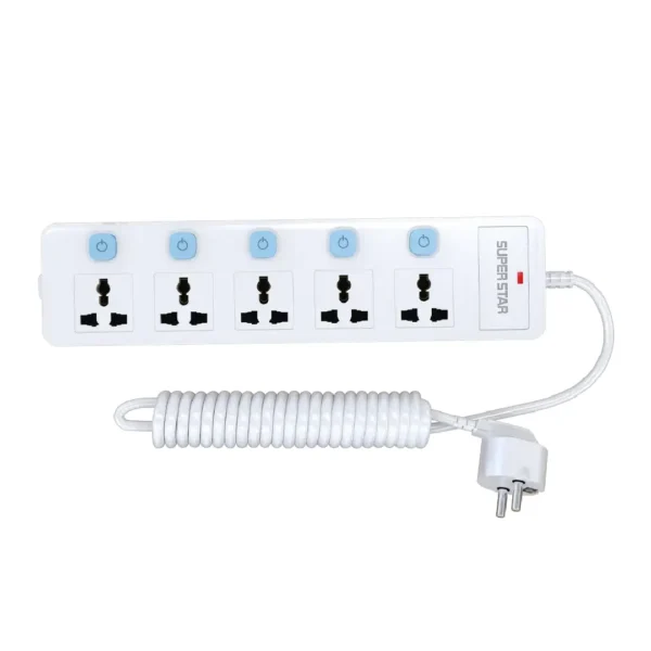 Super Star Supreme Extension Socket 5 Outlets