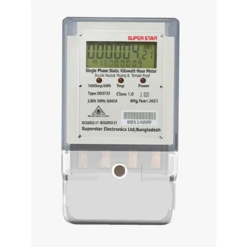 Super Star Single Phase Postpaid Energy Meter