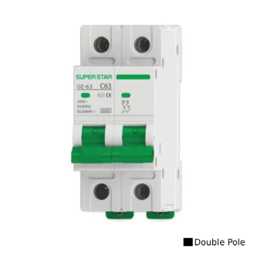Super Star MCB Circuit Breaker 6A Double Pole 3kA