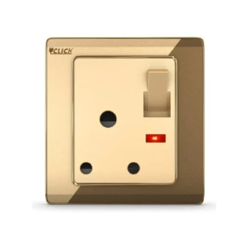CLICK MARIGOLD-3 & PIN ROUND SOCKET WITH SW, 15A