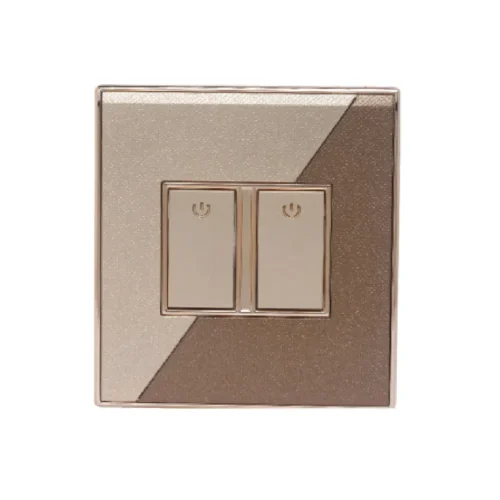 CLICK MARIGOLD-2 GANG 1 WAY SWITCH