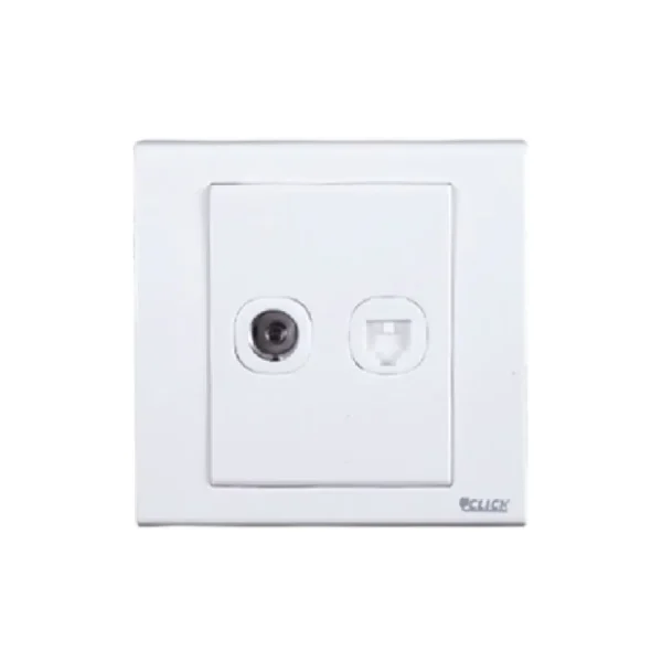 CLICK-TULIP-TV AND TELEPHONE SOCKET