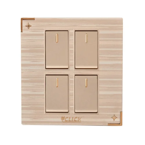 Click Daisy 4 Gang 1 Way Switch, 16A