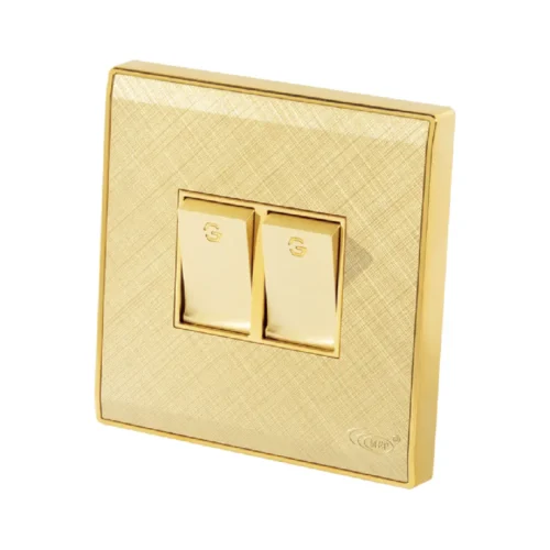 Elegant 2 Gang 1 Way Switch