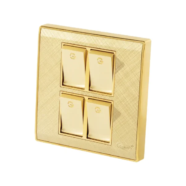 Elegant 4 Gang 1 Way Switch
