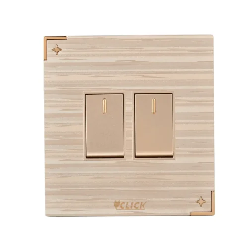 Click Daisy 2 Gang 1 Way Switch, 16A