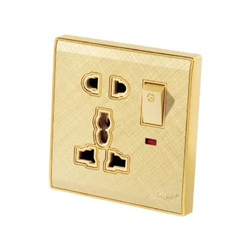 Elegant 5 HOLE UNIVERSAL SOCKET WITH SWITCH