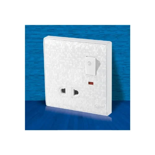 Snow White 2 PIN SOCKET WITH SWITCH