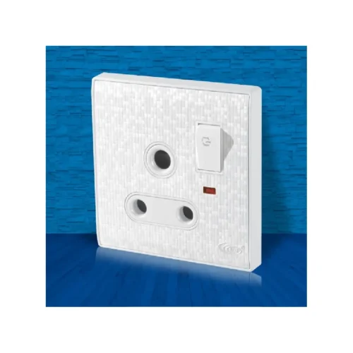 Snow White 3 HOLE SOCKET WITH SWITCH
