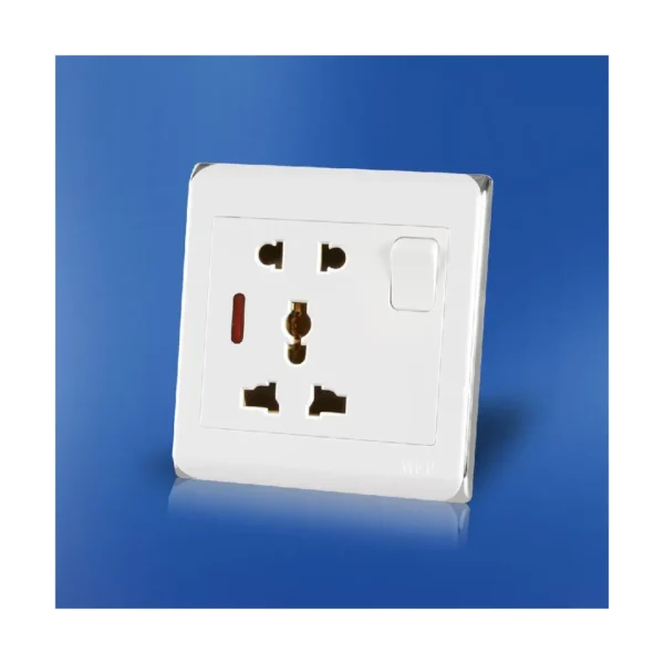 MEP Tulip 5 Hole Universal Socket With Switch