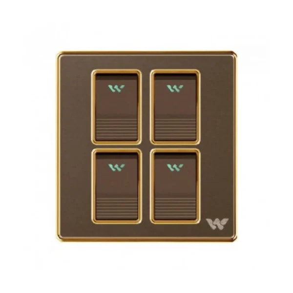 WALTON Premio Series WP4GS1 4 Gang 1 Way Switch