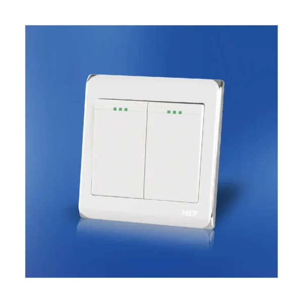 MEP Tulip 2 Gang 1 Way Switch