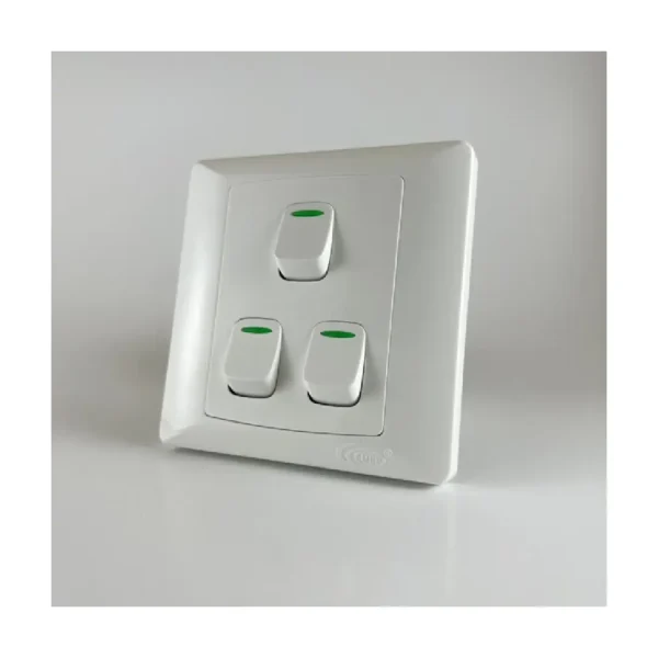 MEP Smart 3 Gang 1 Way Switch