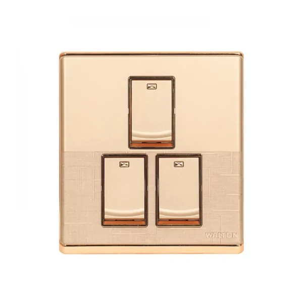 WALTON Fiona Series WF3GS1 3 Gang Switch - 1 way