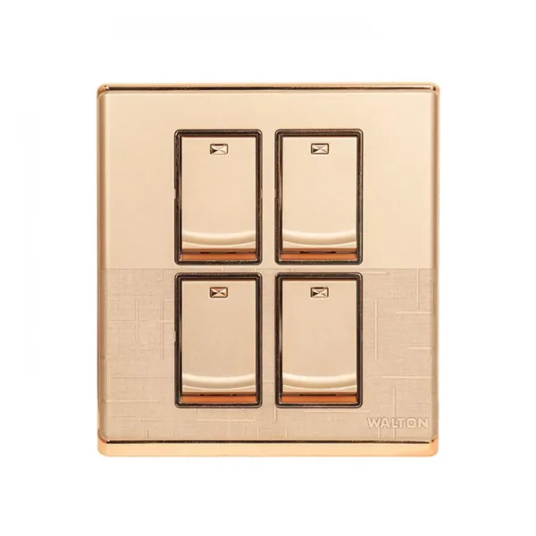 WALTON Fiona Series WF4GS1 4 Gang Switch - 1 way