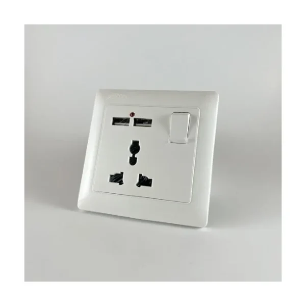 MEP Premium Universal Socket with 2 usb-Charger