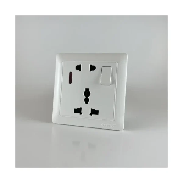 MEP Premium 5 Hole Universal Socket With Switch
