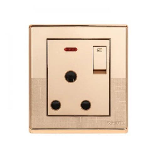 WALTON Fiona Series WF3PRS 3Pin Round Socket with Switch