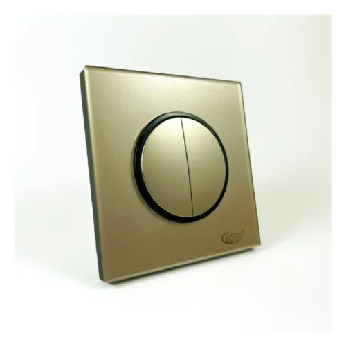 MEP Golden 2 Gang 1 Way Switch
