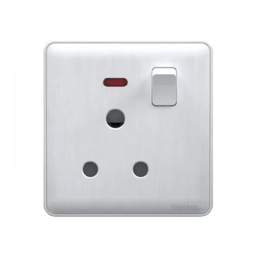 WALTON Glory Series- WG15ASW (White) 15A Round Socket with Switch