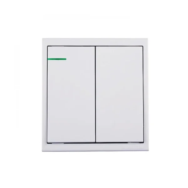 WALTON Trust Series- WG1GS1W (WHITE)  2 Gang Switch-1 Way
