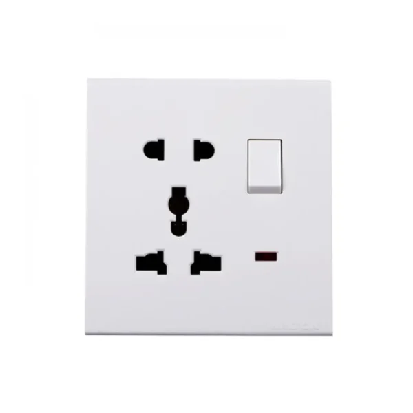 WALTON Trust Series-WT5PSW (White)  5 Pin Socket with Switch