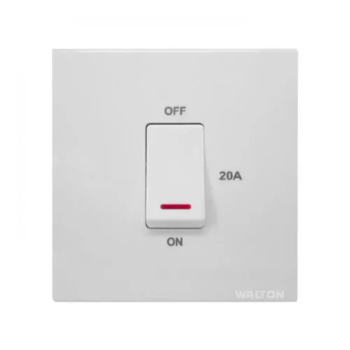 WALTON Trust Series- WTDPS20W (White)  20A DP Switch