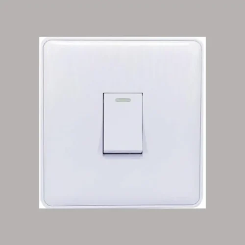 WALTON Super Series- White 1 Gang Switch-1 Way