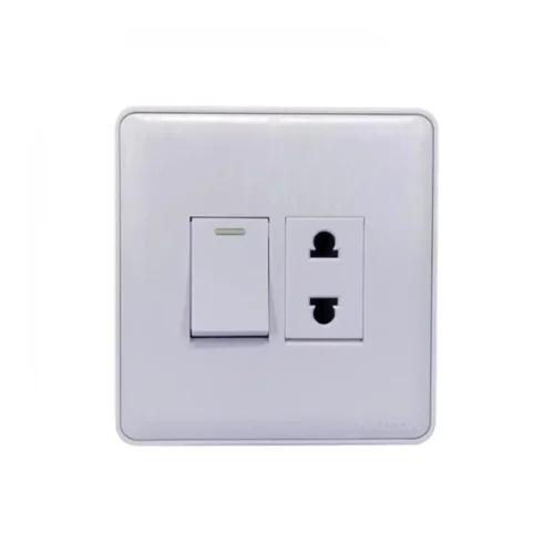WALTON Super Series- White WS2PSW 2 Pin Socket with Switch