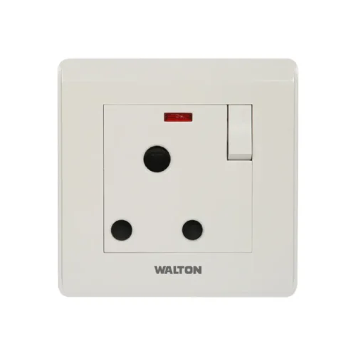 WALTON W1 Series W13PRSN15 Pearl White (15A 3Pin Round Socket)
