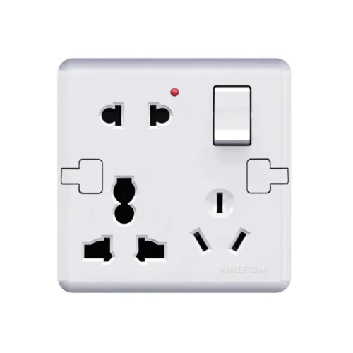 WALTON W1 Series W1MS13 Pearl White (Multi Socket)
