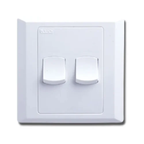 CLICK-ASTER-2 GANG 1 WAY SWITCH