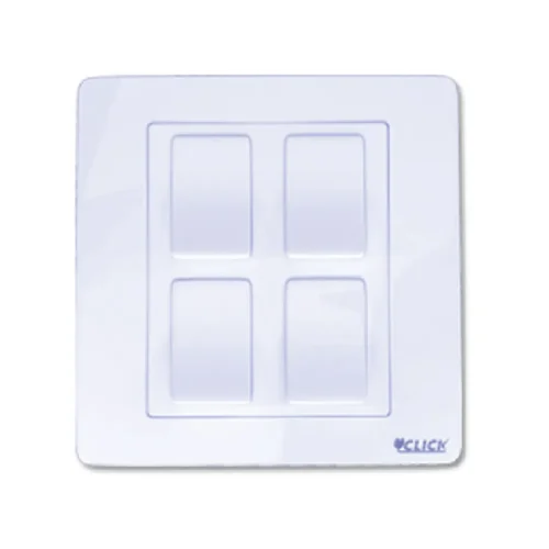 CLICK-PRIME-4 GANG 1 WAY SWITCH
