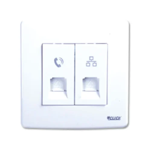 CLICK-PRIME-TELEPHONE AND COMPUTER SOCKET