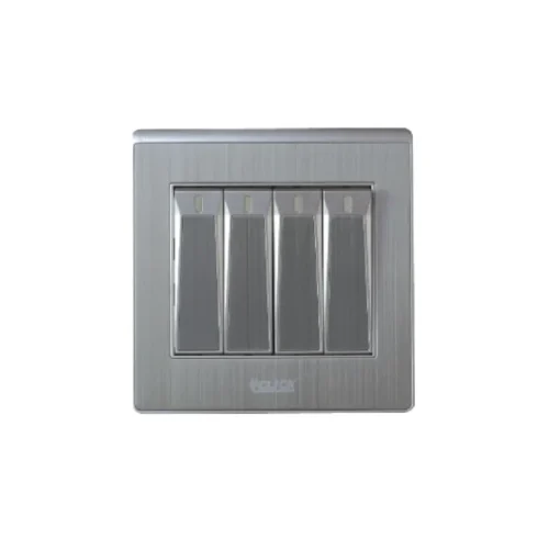 CLICK-ART-4 GANG 1 WAY SWITCH