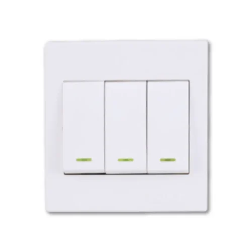 CLICK-PREMIUM-3 GANG 1 WAY SWITCH