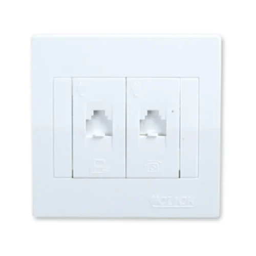 CLICK-PREMIUM-TELEPHONE AND COMPUTER SOCKET