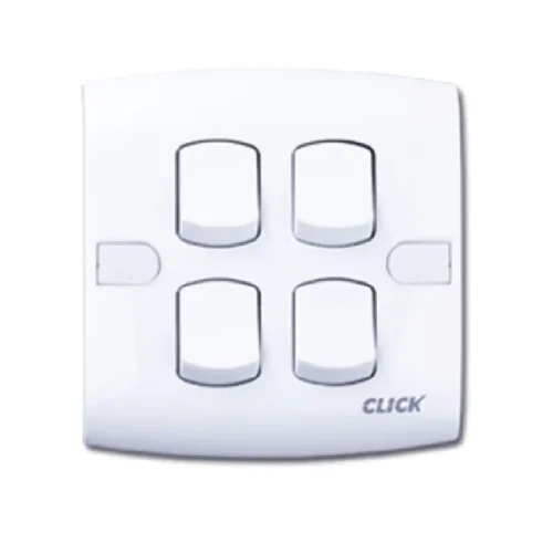 CLICK-TOUCH-4 GANG 1 WAY SWITCH