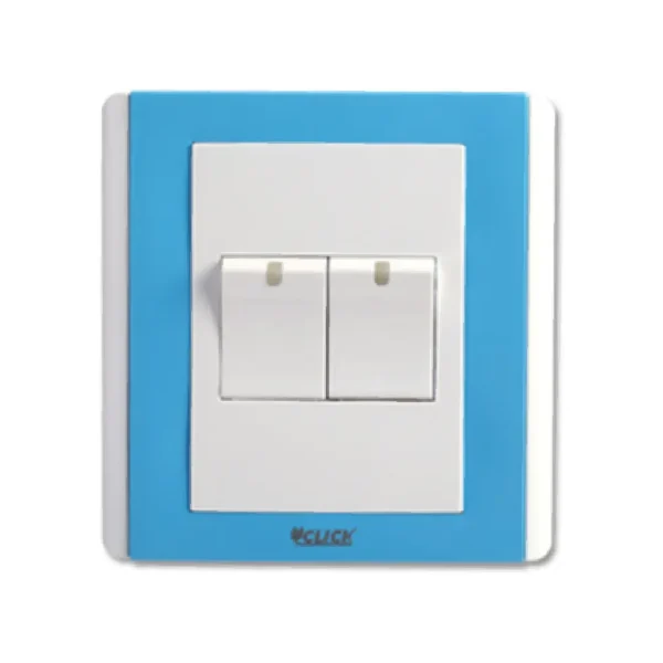 CLICK-IRISH-2 GANG 1 WAY SWITCH
