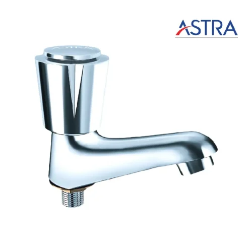 Astra EH-1109 Basin Pillar Cock (Venus) Brass Chrome