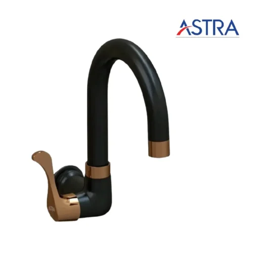 Astra RGB-4117 Classic Moving Sink Cock Single Handle Faucet Brass Black Gold
